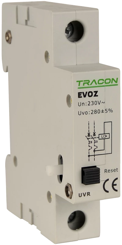 Tracon EVOZ-UVR Feszültségcsökkenési kioldó EVOZ-hez Un:230VAC, 50Hz, Udown:170VAC