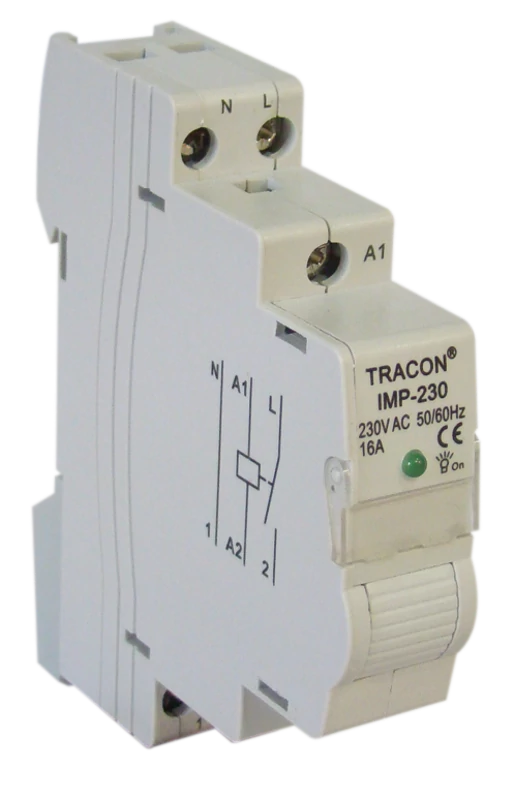 Tracon IMP-12 Impulzusrelé 12VAC; 16A/230V