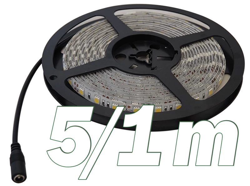 Tracon LED-SZ-144-CW LED szalag, beltéri SMD5050,60LED/m,14,4W/m,560 lm/m,W=10 mm,6000K,IP20,EEI=G