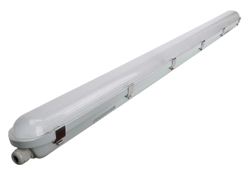 Tracon LVH1218M Védett LED ipari lámpatest mozgásérzékelővel 230VAC, 18W, 2700lm, 4000K, 1-8m,10s-12m, IP65, IK08, EEI=D