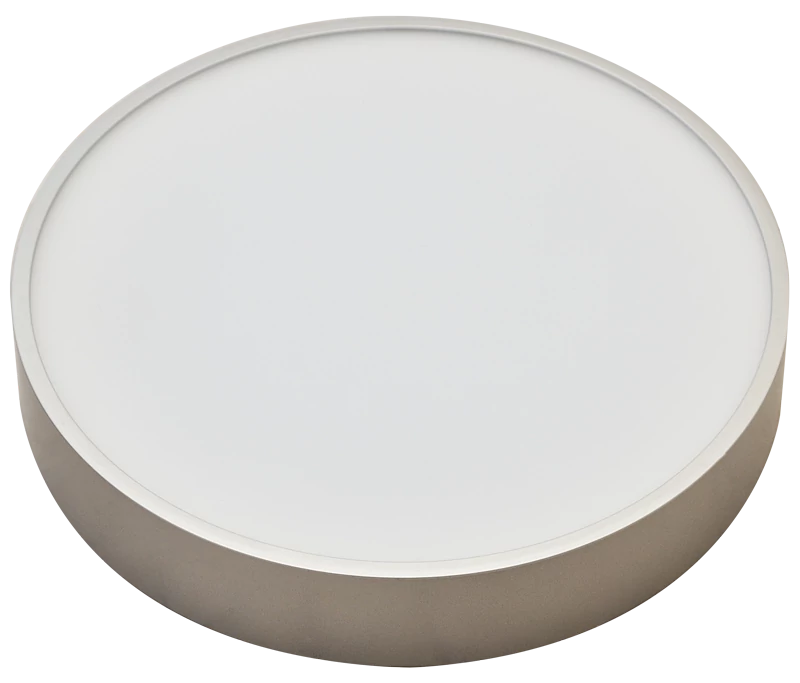 Tracon MFDS16W Műanyag búrás falon kívüli LED lámpatest ezüst peremmel 230 V, 50 Hz, 16 W, 1200 lm, 3000 K, EEI=G