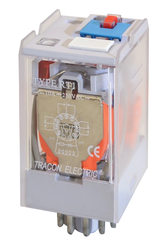 Tracon RT11-24AC Ipari teljesítmény relé 24V AC / 3×CO (10A, 230V AC / 28V DC)