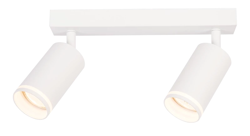 Tracon SPGU10LMA2W Mennyezeti állítható spot lámpatest, fehér 100-240VAC, 50Hz, 2xGU10, max.2x35W