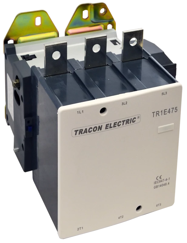 Tracon TR1E410 Nagyáramú kontaktor 415V, 50Hz, 410A, 200kW, 230V AC, 3×NO+1×NO