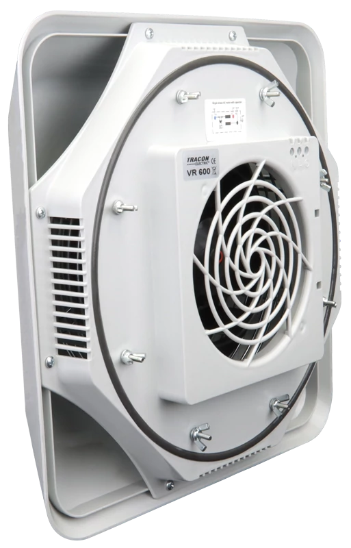 Tracon VR600 Tető ventilátor 600 m3/h, IP44, 80 W, 230 VAC, 0.45 A, 64 dB