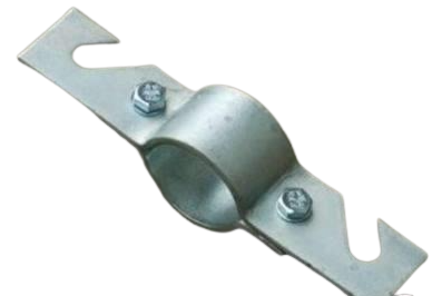 Tetőtartó bilincs, 2 hornyú, 2″-os csőhöz , két végén sliccelt, tüzihorganyzott