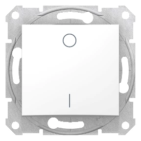 Schneider Electric Sedna Kétpólusú kapcsoló fehér (102) SDN0200121 KÉSZLETEN!!!