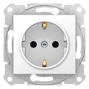 Schneider Electric Sedna 2P+F csatlakozóaljzat, (GYV) biztonsági zsalus fehér SDN3000121