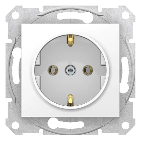 Schneider Electric Sedna 2P+F csatlakozóaljzat fehér, csavaros bekötés SDN3000521